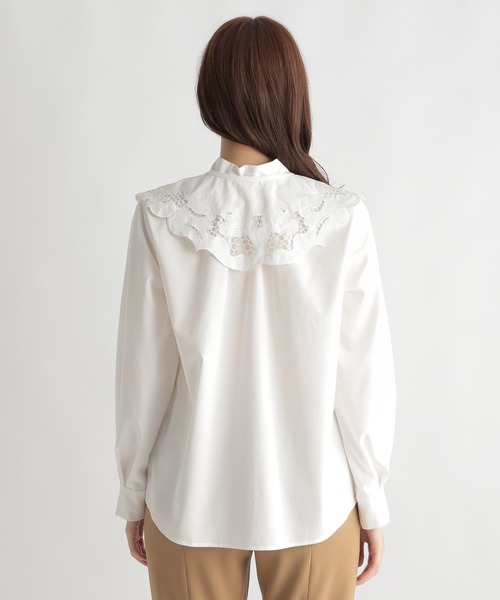 Andemiu（アンデミュウ）の「レースカラーブラウス239637（シャツ/ブラウス・レディース・ホワイト/ブラック/ネイビー・FREE）」の19枚目の写真