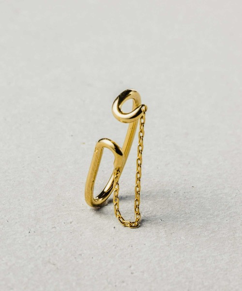 and cloud(アンドクラウド)の「Layered Cuff Curb Chain(イヤーカフ・レディース・シルバー/イエローゴールド・FREE)」の5枚目の写真