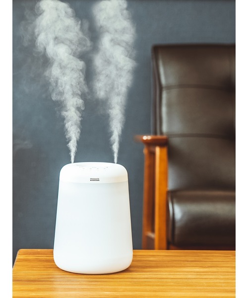 on the day（オンザデイ）の「PRISMATE(プリズメイト) コードレス上部給水加湿器 デュアルミストLong（生活家電・メンズ・ホワイト・FREE）」の4枚目の写真