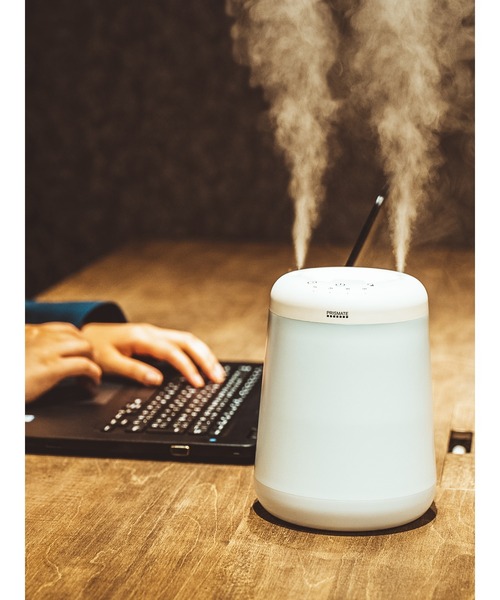 on the day（オンザデイ）の「PRISMATE(プリズメイト) コードレス上部給水加湿器 デュアルミストLong（生活家電・メンズ・ホワイト・FREE）」の2枚目の写真