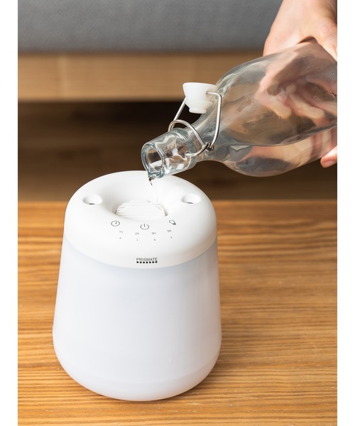 on the day（オンザデイ）の「PRISMATE(プリズメイト) コードレス上部給水加湿器 デュアルミストLong（生活家電・メンズ・ホワイト・FREE）」の8枚目の写真