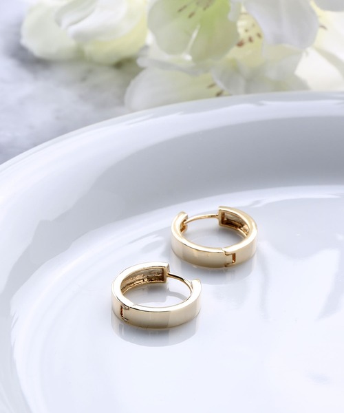 Manon's Selection(マノンズセレクション)の「ニッケルフリーフープピアス(ピアス(両耳用)・レディース・シルバー/ゴールド・ONE SIZE)」の7枚目の写真