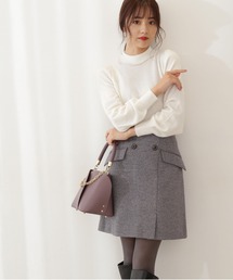 PROPORTION BODY DRESSING | フロント釦台形スカート / 1211220111(スカート)