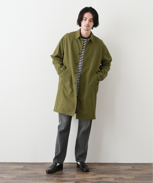 417 EDIFICE（フォーワンセブンエディフィス）の「fosterr POLY COAT（ステンカラーコート・メンズ・ブラック/カーキ・SMALL/MEDIUM/LARGE）」の15枚目の写真