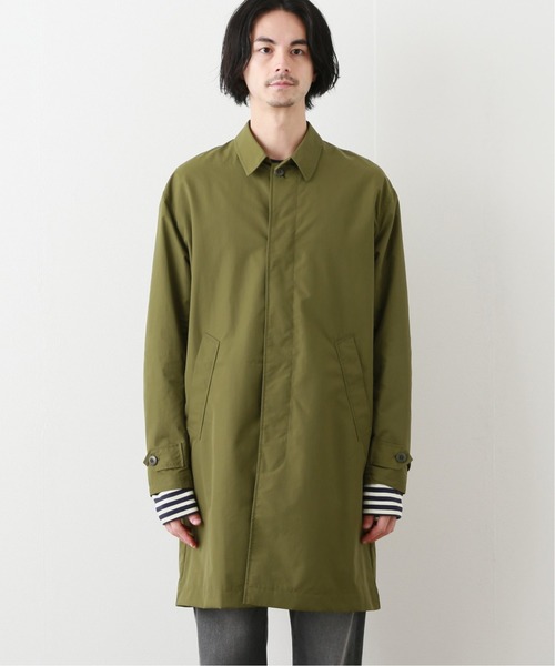 417 EDIFICE（フォーワンセブンエディフィス）の「fosterr POLY COAT（ステンカラーコート・メンズ・ブラック/カーキ・SMALL/MEDIUM/LARGE）」の21枚目の写真