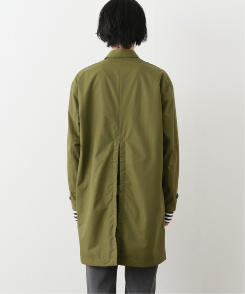 417 EDIFICE（フォーワンセブンエディフィス）の「fosterr POLY COAT（ステンカラーコート・メンズ・ブラック/カーキ・SMALL/MEDIUM/LARGE）」の5枚目の写真