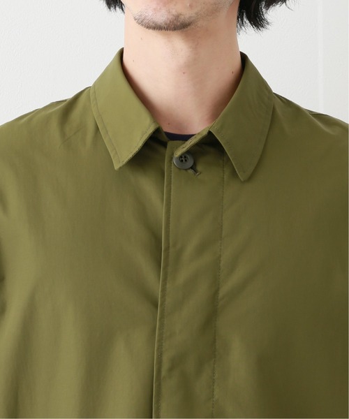 417 EDIFICE（フォーワンセブンエディフィス）の「fosterr POLY COAT（ステンカラーコート・メンズ・ブラック/カーキ・SMALL/MEDIUM/LARGE）」の8枚目の写真