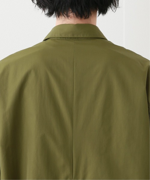 417 EDIFICE（フォーワンセブンエディフィス）の「fosterr POLY COAT（ステンカラーコート・メンズ・ブラック/カーキ・SMALL/MEDIUM/LARGE）」の3枚目の写真