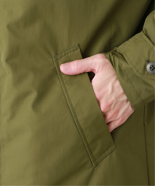 417 EDIFICE（フォーワンセブンエディフィス）の「fosterr POLY COAT（ステンカラーコート・メンズ・ブラック/カーキ・SMALL/MEDIUM/LARGE）」の16枚目の写真