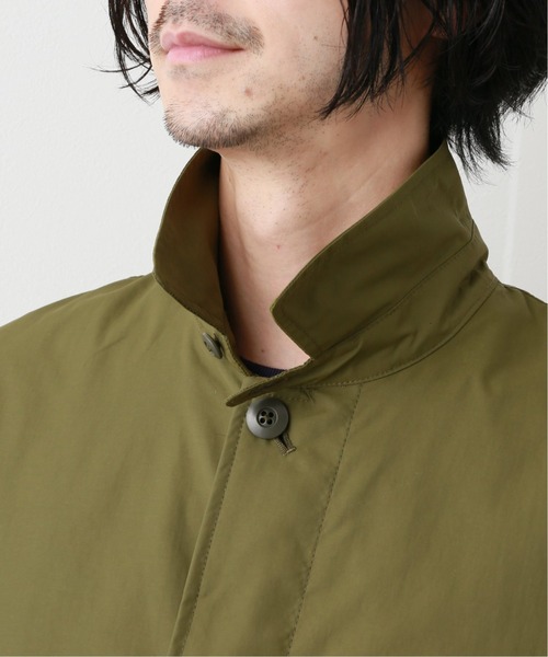 417 EDIFICE（フォーワンセブンエディフィス）の「fosterr POLY COAT（ステンカラーコート・メンズ・ブラック/カーキ・SMALL/MEDIUM/LARGE）」の9枚目の写真