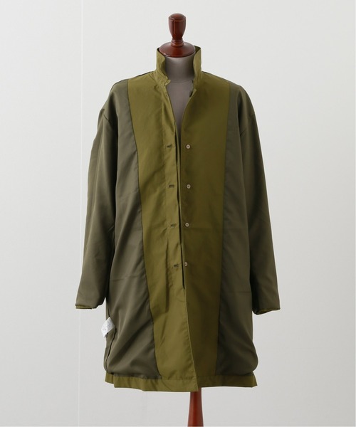 417 EDIFICE（フォーワンセブンエディフィス）の「fosterr POLY COAT（ステンカラーコート・メンズ・ブラック/カーキ・SMALL/MEDIUM/LARGE）」の14枚目の写真