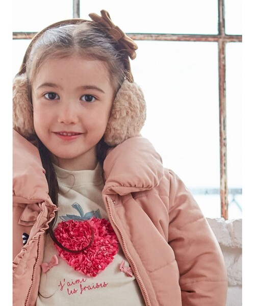 SHOO・LA・RUE（シューラルー）の「◆【90-140cm/速乾】CVC裏起毛花びらスウェット（スウェット・キッズ・アイボリー/ベビーピンク・11/10/12/13/14/09）」の6枚目の写真