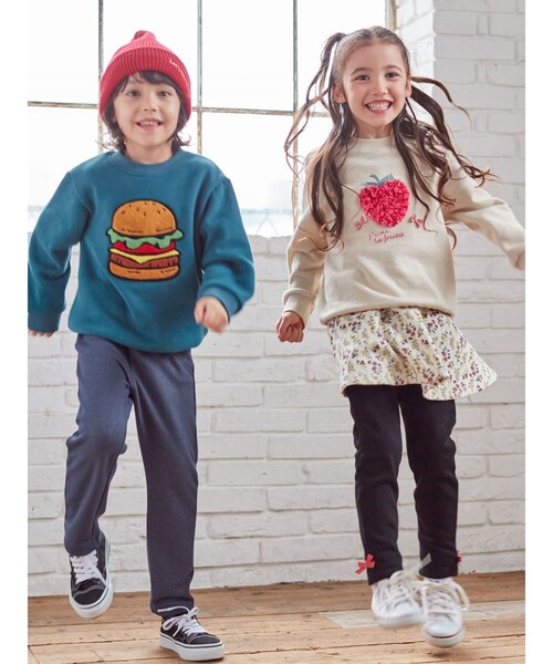 SHOO・LA・RUE（シューラルー）の「◆【90-140cm/速乾】CVC裏起毛花びらスウェット（スウェット・キッズ・アイボリー/ベビーピンク・11/10/12/13/14/09）」の13枚目の写真