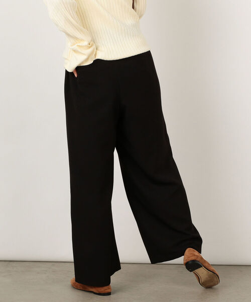 fredy emue(フレディエミュ)の「ウール調イージーセミワイドパンツ(その他パンツ・レディース・ブラック/グレイッシュベージュ/グリーン/ピンク・36/38)」の16枚目の写真
