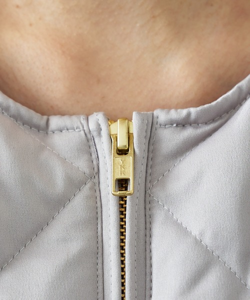 DouDou（ドゥドゥ）の「キルティングダウン（ダウンジャケット/コート・レディース・ベージュ/ピンク/オフホワイト・FREE）」の12枚目の写真