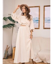 To the sea（トゥーザシー）の「アシンメトリーロングドレス（ワンピース）」