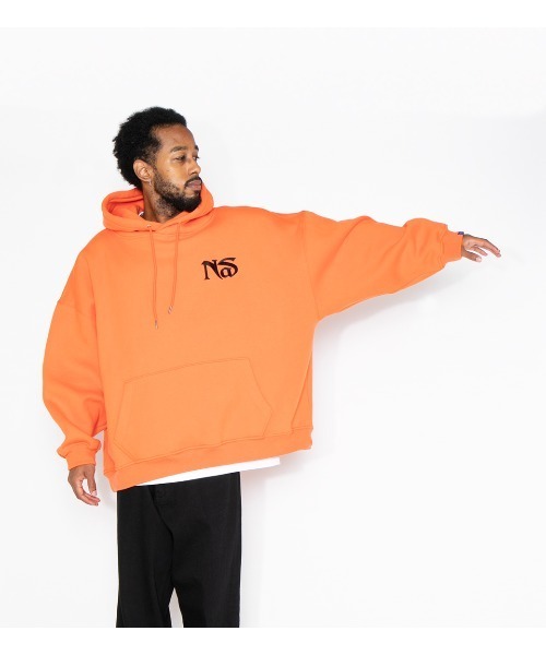 APPLEBUM(アップルバム)の「“Nas” Oversize Sweat Parka(パーカー・メンズ・オレンジ/ブラック・MEDIUM/LARGE/X-LARGE)」の6枚目の写真
