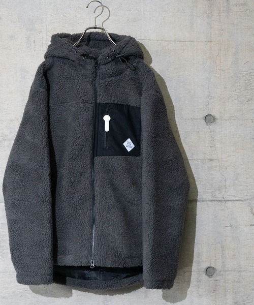 JOHN'S CLOSET（ジョンズクローゼット）の「【50】ボアZIＰパーカーブルゾン（ブルゾン・メンズ・ホワイト/ブラック/ベージュ/グレー/カーキ/チャコールグレー/ネイビー/その他/モカ・X-LARGE/LARGE/MEDIUM）」の4枚目の写真