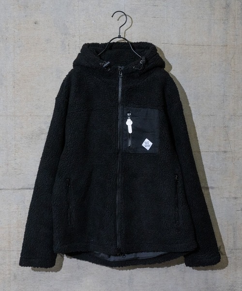 JOHN'S CLOSET（ジョンズクローゼット）の「【50】ボアZIＰパーカーブルゾン（ブルゾン・メンズ・ホワイト/ブラック/ベージュ/グレー/カーキ/チャコールグレー/ネイビー/その他/モカ・X-LARGE/LARGE/MEDIUM）」の3枚目の写真