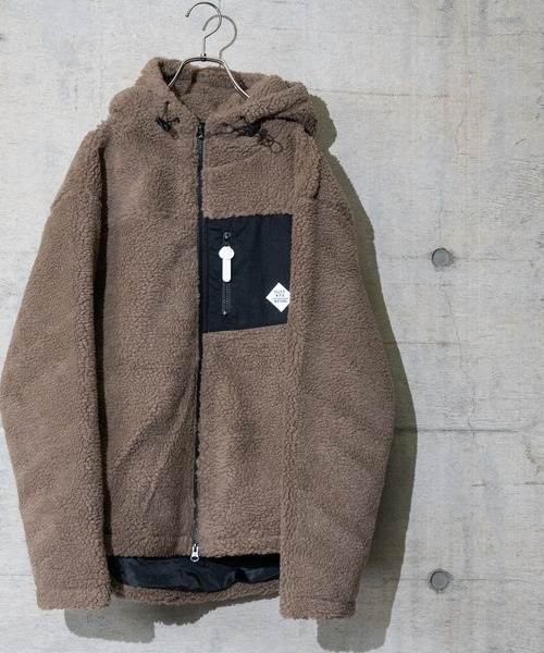 JOHN'S CLOSET（ジョンズクローゼット）の「【50】ボアZIＰパーカーブルゾン（ブルゾン・メンズ・ホワイト/ブラック/ベージュ/グレー/カーキ/チャコールグレー/ネイビー/その他/モカ・X-LARGE/LARGE/MEDIUM）」の5枚目の写真