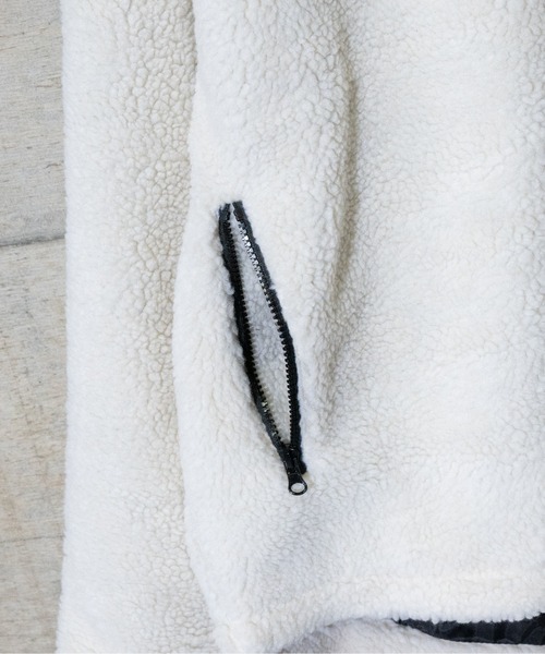 JOHN'S CLOSET（ジョンズクローゼット）の「【50】ボアZIＰパーカーブルゾン（ブルゾン・メンズ・ホワイト/ブラック/ベージュ/グレー/カーキ/チャコールグレー/ネイビー/その他/モカ・X-LARGE/LARGE/MEDIUM）」の13枚目の写真