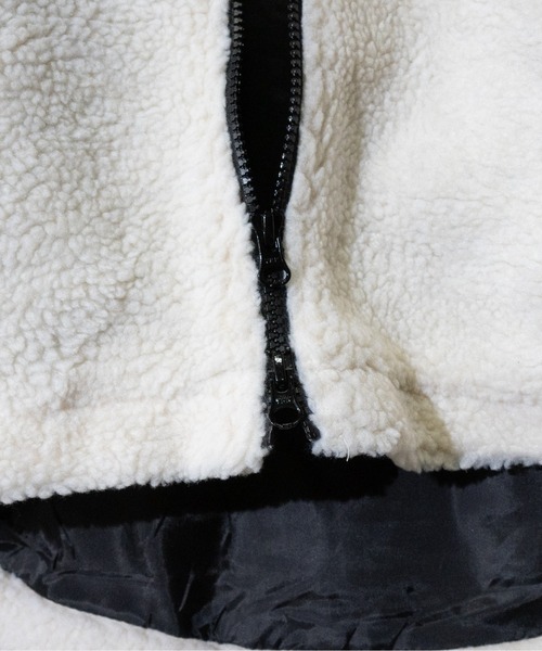 JOHN'S CLOSET（ジョンズクローゼット）の「【50】ボアZIＰパーカーブルゾン（ブルゾン・メンズ・ホワイト/ブラック/ベージュ/グレー/カーキ/チャコールグレー/ネイビー/その他/モカ・X-LARGE/LARGE/MEDIUM）」の15枚目の写真