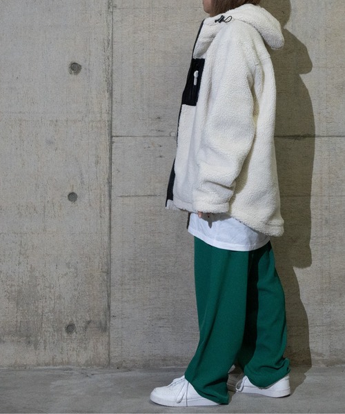 JOHN'S CLOSET（ジョンズクローゼット）の「【50】ボアZIＰパーカーブルゾン（ブルゾン・メンズ・ホワイト/ブラック/ベージュ/グレー/カーキ/チャコールグレー/ネイビー/その他/モカ・X-LARGE/LARGE/MEDIUM）」の17枚目の写真