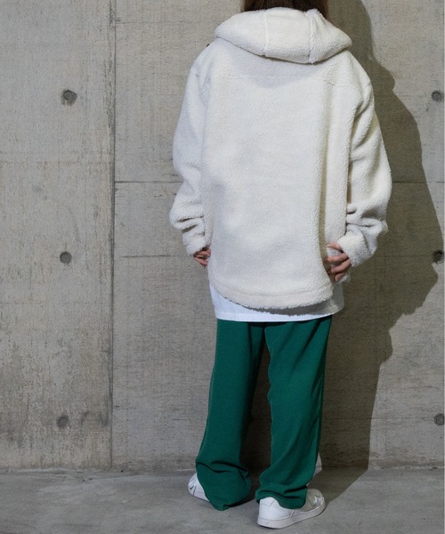 JOHN'S CLOSET（ジョンズクローゼット）の「【50】ボアZIＰパーカーブルゾン（ブルゾン・メンズ・ホワイト/ブラック/ベージュ/グレー/カーキ/チャコールグレー/ネイビー/その他/モカ・X-LARGE/LARGE/MEDIUM）」の18枚目の写真