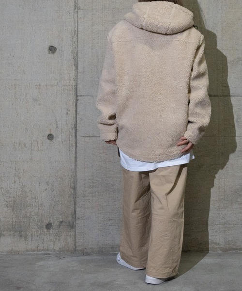 JOHN'S CLOSET（ジョンズクローゼット）の「【50】ボアZIＰパーカーブルゾン（ブルゾン・メンズ・ホワイト/ブラック/ベージュ/グレー/カーキ/チャコールグレー/ネイビー/その他/モカ・X-LARGE/LARGE/MEDIUM）」の21枚目の写真