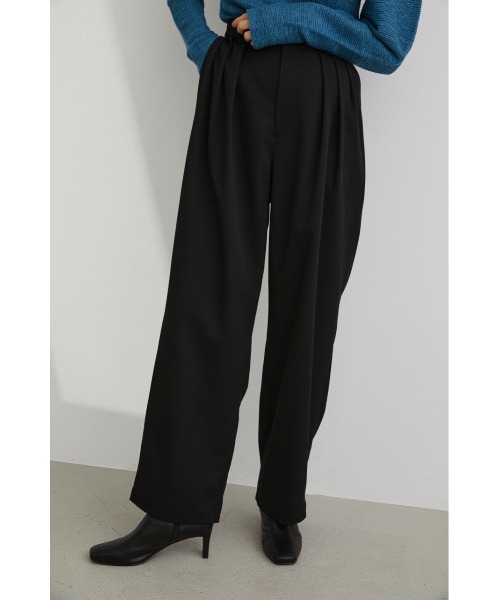 STYLEMIXER(スタイルミキサー)の「ルーズスリータックパンツ(スラックス・レディース・ブラウン/ブラック/アイボリー/グリーン・MEDIUM/X-SMALL/SMALL)」の12枚目の写真