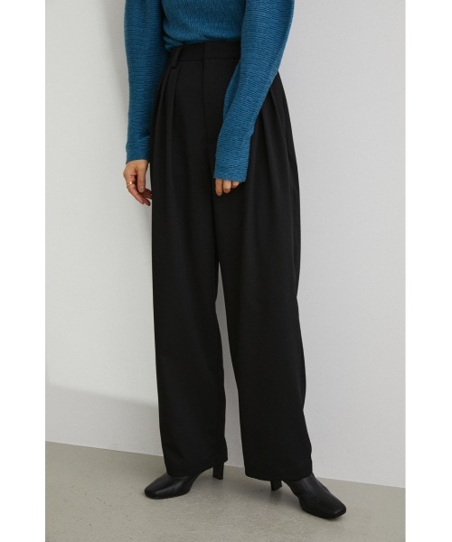 STYLEMIXER(スタイルミキサー)の「ルーズスリータックパンツ(スラックス・レディース・ブラウン/ブラック/アイボリー/グリーン・MEDIUM/X-SMALL/SMALL)」の13枚目の写真