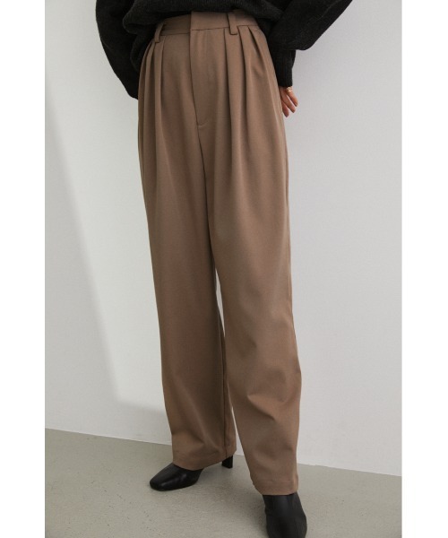 STYLEMIXER(スタイルミキサー)の「ルーズスリータックパンツ(スラックス・レディース・ブラウン/ブラック/アイボリー/グリーン・MEDIUM/X-SMALL/SMALL)」の21枚目の写真