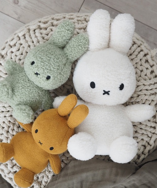 Miffy（ ミッフィー）の「Miffy Recycle Teddy 33cm / ミッフィー リサイクルテディ ぬいぐるみ（フィギュア・レディース・オフホワイト/ピンク/イエロー・フリー）」の2枚目の写真