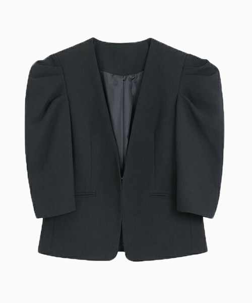 HOLIDAY 黒 パワーショルダージャケット HOLIDAY 黒 パワーショルダージャケット