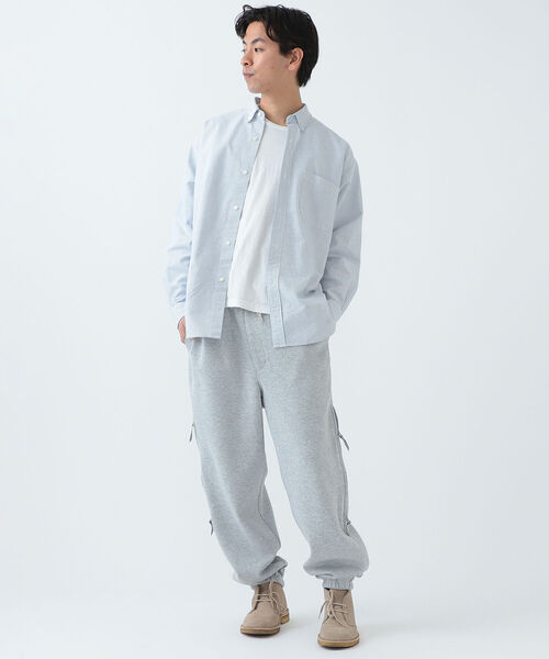 BEAMS（ビームス）の「BEAMS / ヘビーオックス イージー ボタンダウンシャツ（シャツ/ブラウス・メンズ・ホワイト/サックスブルー・SMALL/MEDIUM/LARGE/X-LARGE）」の7枚目の写真