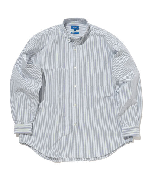 BEAMS（ビームス）の「BEAMS / ヘビーオックス イージー ボタンダウンシャツ（シャツ/ブラウス・メンズ・ホワイト/サックスブルー・SMALL/MEDIUM/LARGE/X-LARGE）」の5枚目の写真