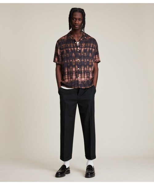 ALLSAINTS（オールセインツ）の「ARGAL CROPPED STRAIGHT TROUSERS | ARGAL クロップド ストレート トラウザー（スラックス・メンズ・ブラック・32/31/28/33）」の2枚目の写真