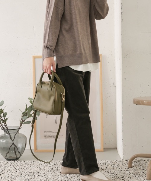 URBAN RESEARCH DOORS(アーバンリサーチドアーズ)の「ストレッチコーデュロイイージーパンツ(その他パンツ・レディース・チャコールグレー/ベージュ・38/36)」の6枚目の写真