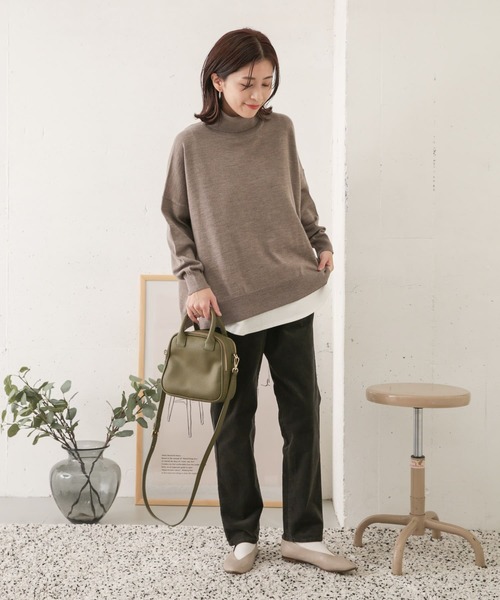 URBAN RESEARCH DOORS(アーバンリサーチドアーズ)の「ストレッチコーデュロイイージーパンツ(その他パンツ・レディース・チャコールグレー/ベージュ・38/36)」の11枚目の写真