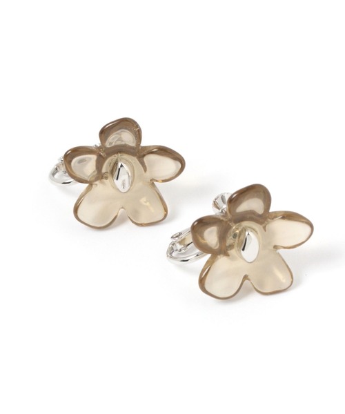 niko and...(ニコアンド)の「フラワーイヤリング(イヤリング・レディース・パープル/ブラウン/グリーン・0)」の1枚目の写真