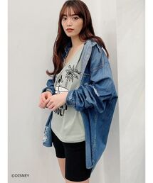 3WAYキャミソール ダメージデニムシャツ