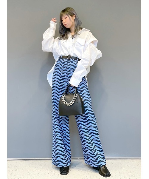 PAGEBOY（ページボーイ）の「モードウェーブガラパンツ（その他パンツ・レディース・ホワイト系その他/グリーン系その他/ブルー系その他・FREE）」の21枚目の写真