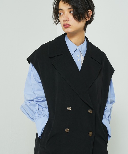 Lui's（ルイス）の「トレンチジレ（ベスト・レディース・ブラック/ライトグリーン/ブルー・FREE）」の2枚目の写真