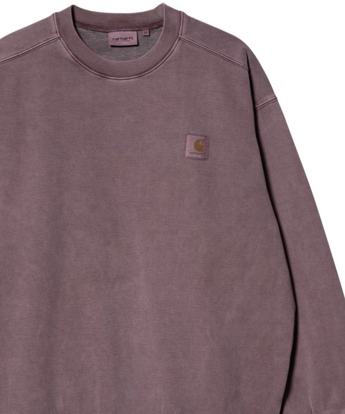 Carhartt（カーハート）の「Carhartt WIP/カーハートダブリューアイピー スウェット VISTA SWEATSHIRT 　I029522（スウェット・メンズ・ダークグレー/パープル/グリーン・M/L/XL/XXL）」の3枚目の写真