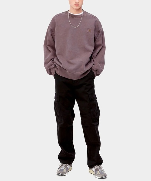 Carhartt（カーハート）の「Carhartt WIP/カーハートダブリューアイピー スウェット VISTA SWEATSHIRT 　I029522（スウェット・メンズ・ダークグレー/パープル/グリーン・M/L/XL/XXL）」の14枚目の写真