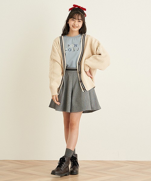 pom ponette junior チルデンカーディガン pom ponette junior（ポンポネットジュニア）の「チルデンカーディガン