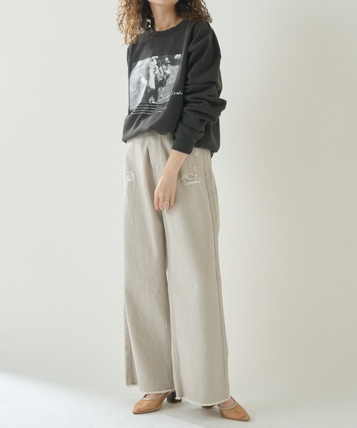 mystic（ミスティック）の「ジョースザボ別注スウェット Twilight girl（スウェット・レディース・オフホワイト/ブラック・FREE）」の15枚目の写真