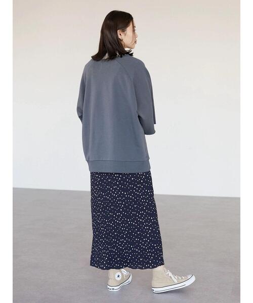 Green　Parks（グリーンパークス）の「ドットランダムプリーツスカート＊（スカート・レディース・ネイビー/グレー・FREE）」の6枚目の写真