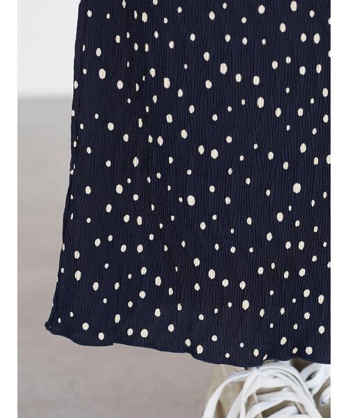 Green　Parks（グリーンパークス）の「ドットランダムプリーツスカート＊（スカート・レディース・ネイビー/グレー・FREE）」の10枚目の写真