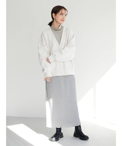 Green　Parks（グリーンパークス）の「ドットランダムプリーツスカート＊（スカート・レディース・ネイビー/グレー・FREE）」の13枚目の写真